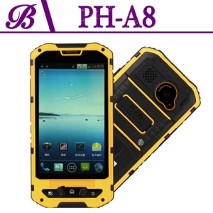4.1inch Shockproof Rugged Tough Mobile Memory 512MB + 4G  Resolution 480 * 800 Front Camera 0.3M Rear Camera 5.0M