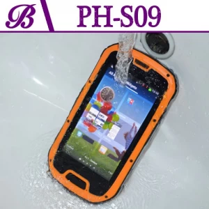 4.3inch 960 × 540 1G + 4G QHD IPS Поддержка экрана WIFI GPS Bluetooth Передняя камера 0.3M Задняя камера 8.0M Quad Core Лучший Прочный водонепроницаемый телефон S09