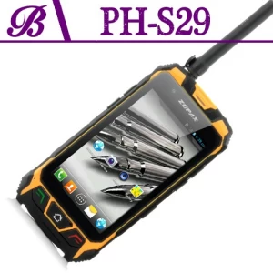 4.5 pollici 854*480 IPS 5124G supporta Bluetooth GPS WIFI fotocamera frontale 2.0M fotocamera posteriore 8.0M telefono cellulare robusto S29