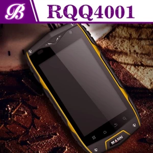 4inch τετραπλού πυρήνα MSM8212 800 * 480 1G 4G Front 0.3MP πίσω 5.0MP με 3G ΠΣΤ WIFI Bluetooth Smart Rugged τηλέφωνο RQQ4001