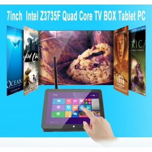 7 polegadas PC 1024 * 600 2G 16G Intel Quad Core Z3735F Windows 10 + Android 4.4 TV BOX Tablet