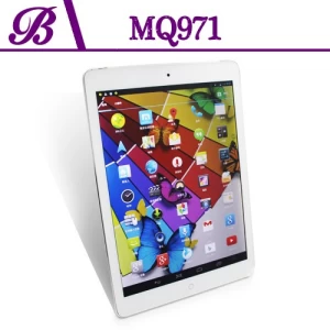 9.7-inch 1G  16G 1024 * 768 IPS front camera 300,000 pixels rear camera 5 million pixels, supports GPS 3G WIFI, Bluetooth Android 4.2, capacitive screen tablet computer MQ971