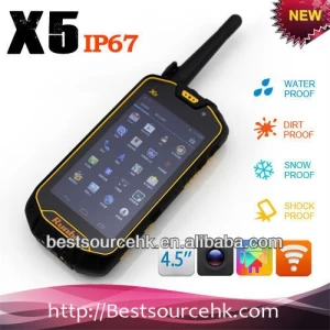 안드로이드 새로운 4.5 인치 Runbo x5 휴대 전화 듀얼 SIM 카드 MTK 6577 GPS/wifi/듀얼 카메라/TFcard가 장착 된 9 듀얼 코어