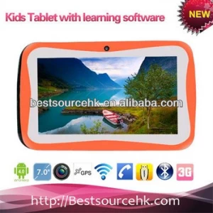 Free game/ learning file 7inch kids tablet in middle east country