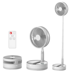 Ventilateur portatif pliable, ventilateur sur pied pliable avec batterie Rechargeable USB, ventilateur à Base pliable Portable
