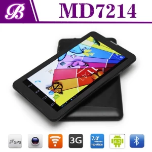 ホットセール！ ！ ！ MTK8312 デュアルコアバッテリー 2500 mAh 1024*600 IPS 1G16G 7 インチ中国タブレット開発者 MD7214