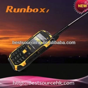 Rugged IP67 walkie-talkie Runbo X1 dustproof impermeável à prova de choque militar especificação telemóveis