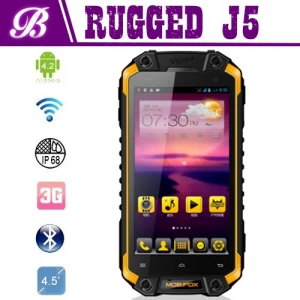 J5 4.5inch de téléphone robuste avec GPS WIFI Android 4.2 BT