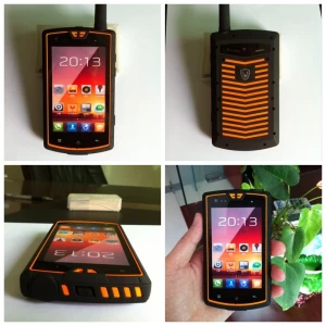 New hot sell !! Rugged phone with NFC PTT GPS WIFI BT 4.0inch front 0.3M real 5.0M