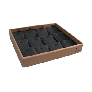 Joyería pendiente de la bandeja de pantalla clásico con 12pieces insertar de China de fábrica bandeja de joyas