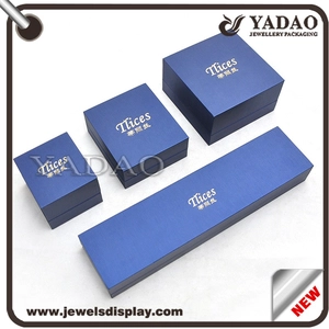 Gorgeous customizable jewelry plastic box leather jewelry gift box plastic packaging box jewelry