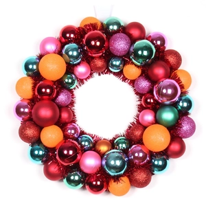 Bulk-60cm Kunststoff Dekoration Leuchten Weihnachtskranz