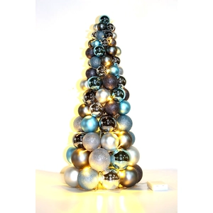 En plastique arbres de boules de Noël pour la décoration