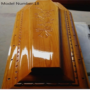 Funeral Solid Wooden Coffin Wood Casket