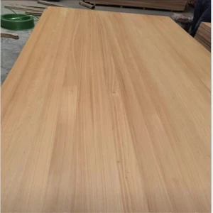 carbonized light color poplar wood with parallelled strips glued boards factory
