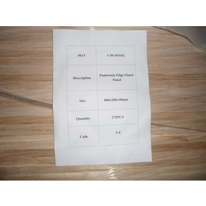 paulownia panels shrink wrapped individually with leaflet for DIY in supermarket