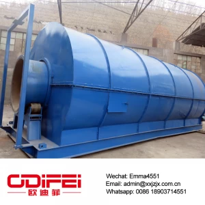 China Batch type waste rubber pyrolysis plant manufacturer