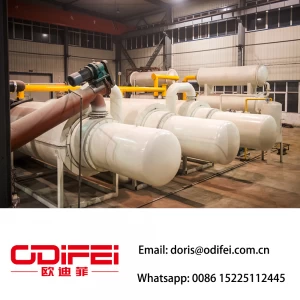 China Fully continuous waste tire pyrolysis oil  machine manufacturer