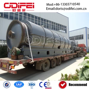 China Tyre pyrolysis recycling machine/plastic recycling manufacturer