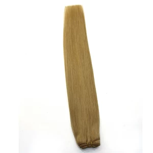 An tSín 100 grams per piece double drawn 100% Brazilian virgin remy human hair weft double weft silky straight wave hair weave déantóir