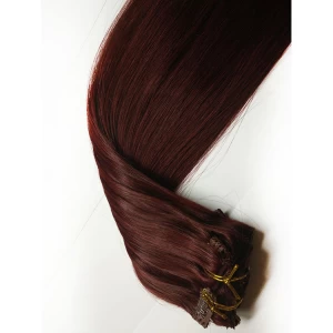 Chine 100 human hair extension clip in hair indian fabricant