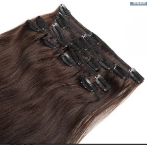 China 100% human hair high quality for black women 8inch-30 inch hair extensions clip in fabrikant