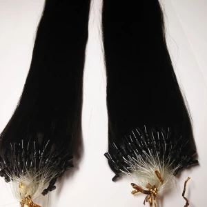 Cina 100% human hair indian Micro bead hair extension 0.5g strand 1g strand produttore
