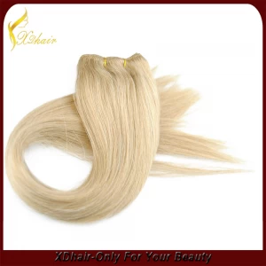China 100% human hair yaki straight remy human hair weft manufacturer