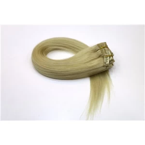 China 100% real Indian remy human hair full head lace clip in hair extensions fabricante
