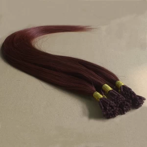 中国 100% remy human hair virgin brazilian hair wholesale human hair extensionss pre-bonded hair I-tip メーカー
