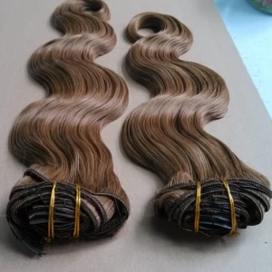 China 100% unprocessed brazilian virgin cheap 100% human hair clip in hair extension manufacturer
