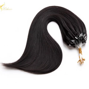 porcelana 18" top grade russian remy human hair 0.8g micro ring extensions double drawn fabricante