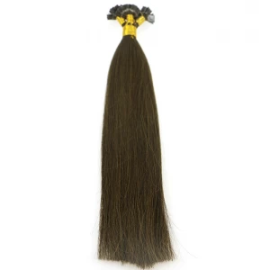 Cina 1g 0.8g 0.6g/strand 100strands/piece alibaba china virgin brazilian indian remy human hair seamless flat tip hair extension produttore