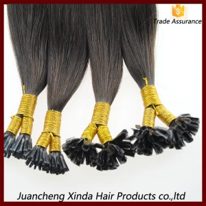 Cina 2014 nuova ondata corpo del prodotto u punta dei capelli extensions100 remy a buon mercato u punta dei capelli estensione all'ingrosso produttore