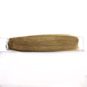 An tSín 2015 Best Selling 26 Inches Indian Invisible Remy Tape Human in Hair Extensions ,Grade 7A Double Sided Tape Hair Extension déantóir