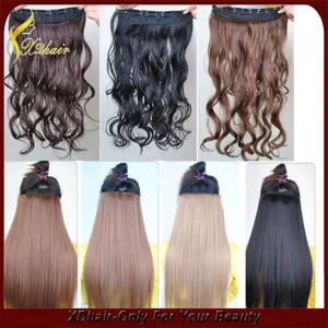 China 2015 Hot Sell Brazilian Body Wave Clip in Human Hair Extension manufacturer