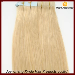 China 2015 New looking Wholesale Price High Grade No Tangle Tape Hair Extension manufacturer