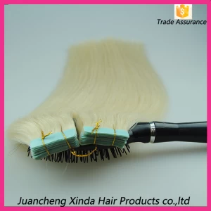 China 2015 de melhor qualidade 6a sell 8a 7a 100% cabelo humano feito em micro fita china e da extensão do cabelo fabricante