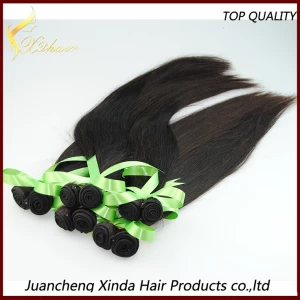 China 2015 de fábrica preço de atacado direto barato virgem crua não processada virgem tecelagem cabelo indiano fabricante