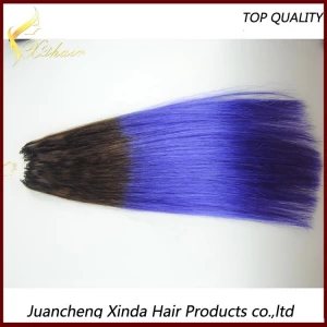 China 2015 populärste reine indische Haarmikroringe Schleife Großhandel russische Mikro-Ring Haarverlängerung Hersteller