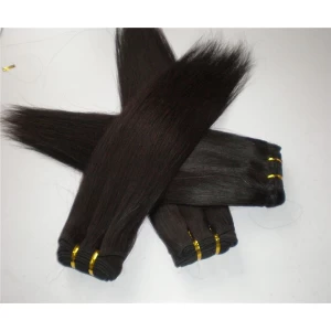 Cina 2015 new products in china brazilian straight hair weave bundles 100% human hair extension manufacturers silky straight hair produttore