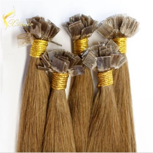 China 2016 Ali Express Top Quality Cheap Factory Wholesale Russian Hair Double Drawn Remy Flat Tip Hair Extension fabricante