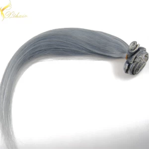 中国 2016 Alibaba Express China 7pcs double weft clip in hair extensions indian 260g メーカー