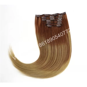 中国 2016 Factory Wholesale Tangle Free 100% Human160g 220g Indian Remy Clip Hair 制造商