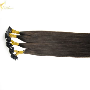 China 2016 double drawn unprocessed remy human keratin 100 cheap remy u tip hair extension wholesale fabricante