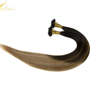 China 2016 double drawn unprocessed remy ombre u tip hair extensions 1g fabricante