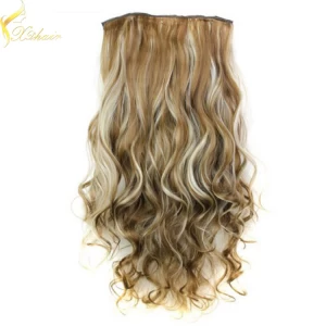 Chine 2016 hot selling factory wholesale price no tangle no shedding ombre clip on hair extensions natural hair fabricant