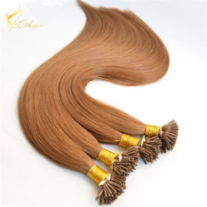 Cina 2016 new arrival double drawn keratin I tip hair , remy 1g stick tip hair extension produttore