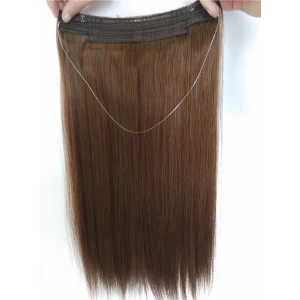 An tSín 2016 new fashion virgin human hair flip in hair extension déantóir