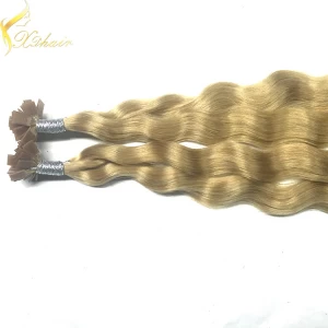 China 2016 new high quality double drawn flat tip hair extension remy hair 8a Hersteller